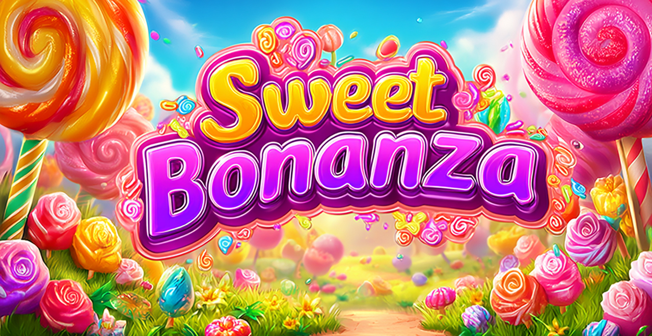 Screenshot des Sweet Bonanza Slot-Spiels im Demo-Modus mit bunten Bonbon-Symbolen